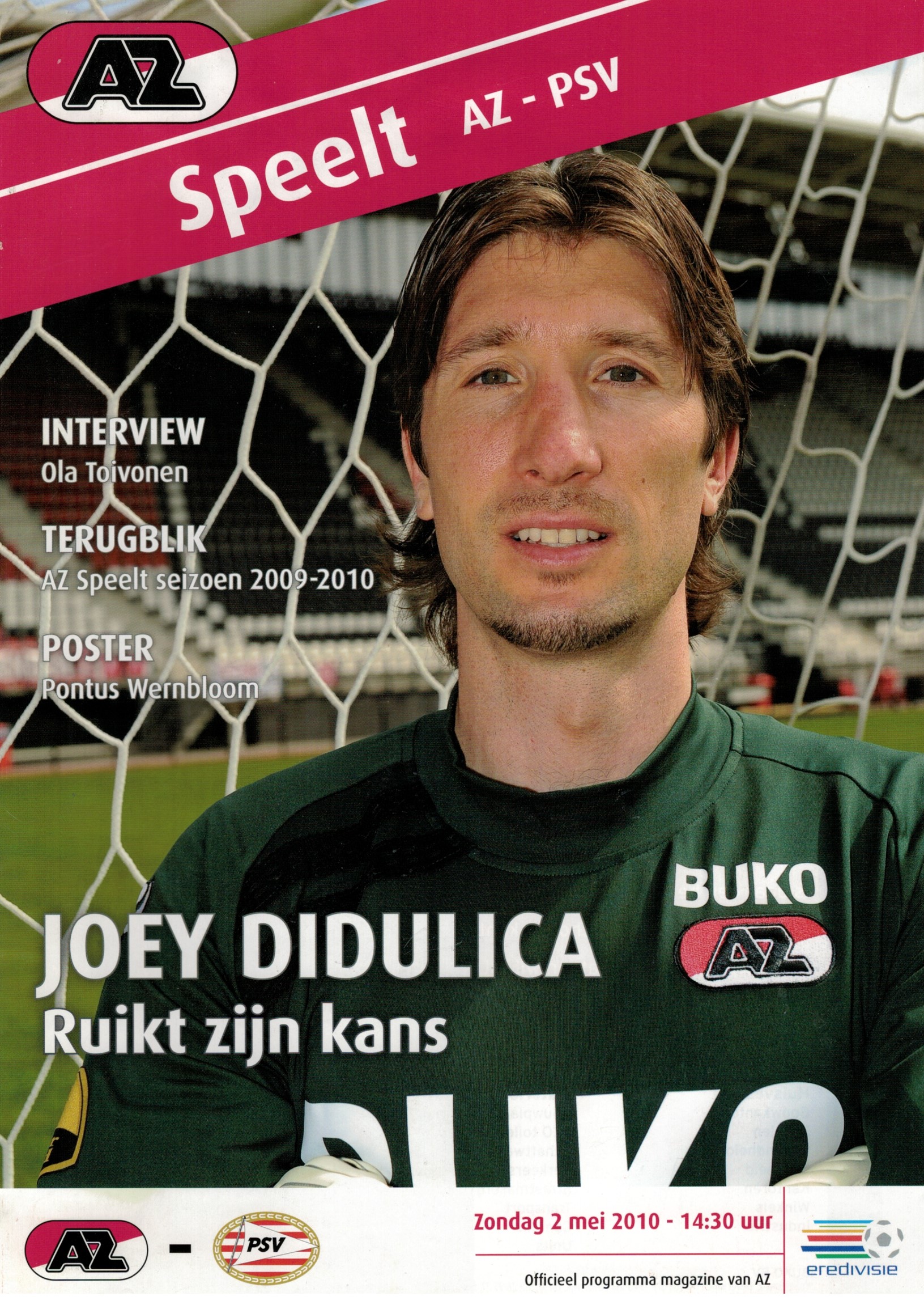 AZ Programma 2-mei-2010 PSV thuis